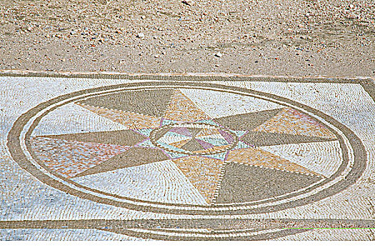 镶嵌图案,地面,房子,罗马,城市,默普里斯,西班牙,2007年