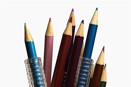 彩色,铅笔,关注