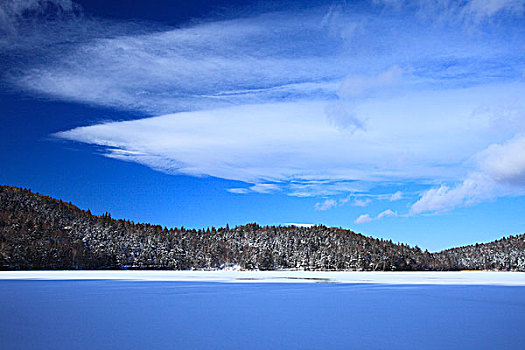 湖,冬天