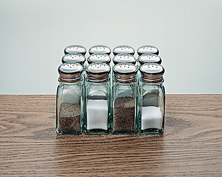盐,胡椒,调料瓶