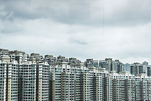 大量,公寓,楼宇,香港,中国