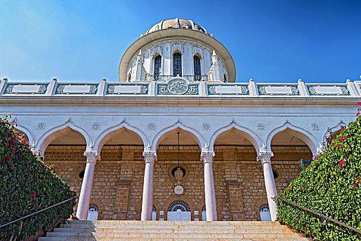 巴哈教堂,神祠,一个,著名,建筑,位置,海法,以色列