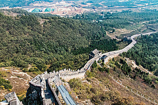 河北省山海关角山长城建筑景观