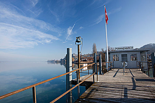 码头,康士坦茨湖,靠近,瑞士,欧洲