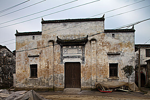 江西婺源,思溪延村,油菜花,徽派建筑,民居