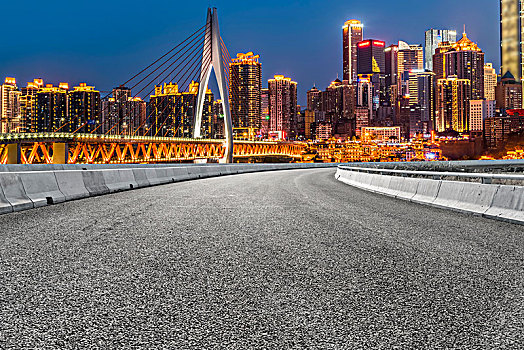 重庆城市建筑和沥青路面