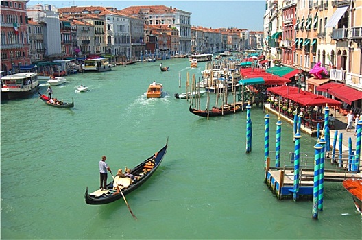 风景,桥,威尼斯,意大利