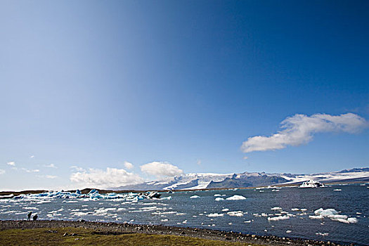 杰古沙龙湖,结冰,泻湖,冰岛