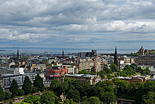 风景,爱丁堡城堡,城市,爱丁堡,苏格兰,英国,欧洲