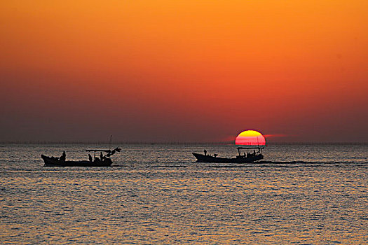 黄海日出盛景