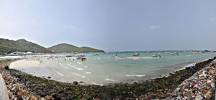 泰国芭堤雅金沙岛海滩