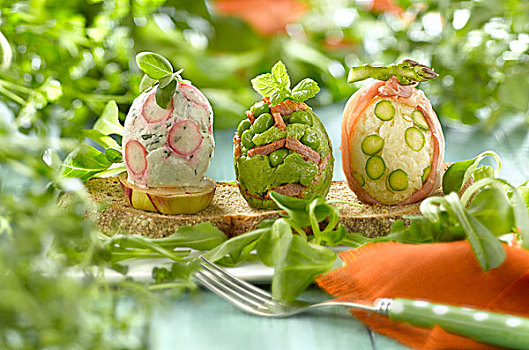 春季蔬菜,复活节彩蛋