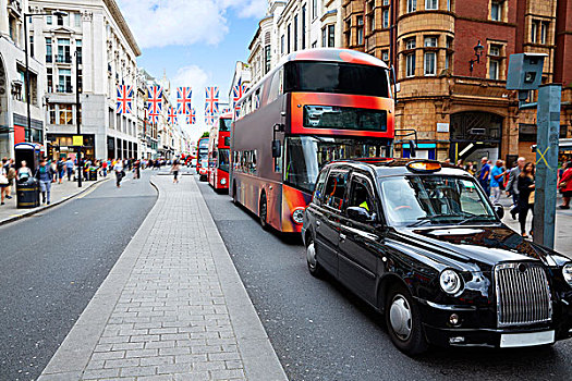 伦敦,巴士,出租车,牛津街,威斯敏斯特,英国,英格兰