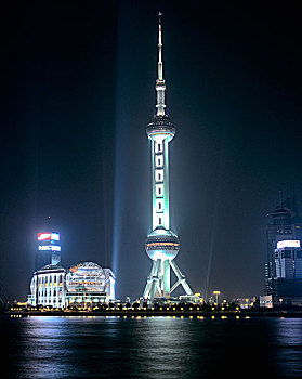 电视塔,浦东,上海,晚间,风景