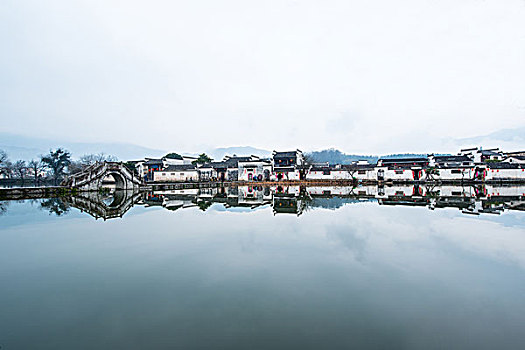 宏村南湖和画桥