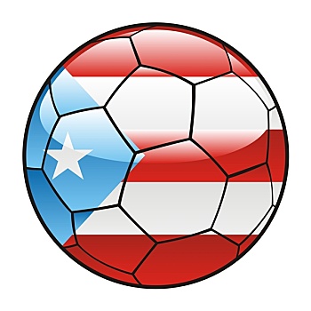 波多黎各,旗帜,足球