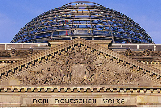 诺曼-福斯特爵士拱顶,德国国会大厦,柏林,德国