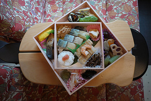 日本,盒子,午餐