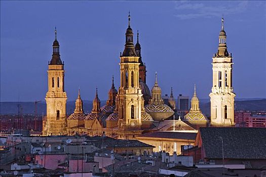 圣母教堂,柱子,萨拉戈萨,西班牙