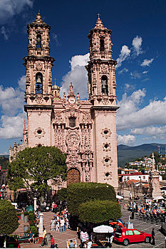 大教堂,城镇,塔斯科,墨西哥