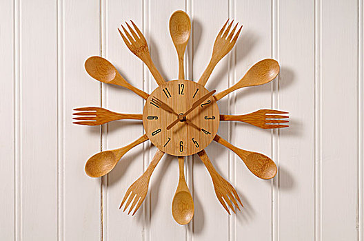钟表,木质,餐具