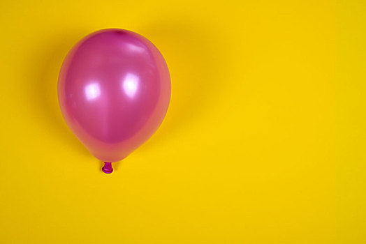 充气,粉色,气球,黄色,表面