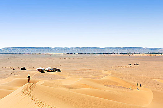 摩洛哥,德拉河谷,沙漠,风景,沙丘,旅游