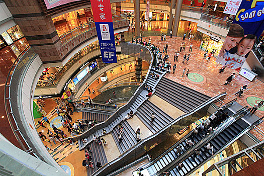 上海浦东正大广场购物中心内景