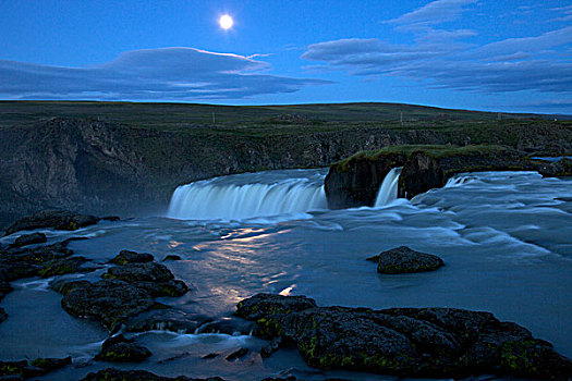 神灵瀑布,瀑布,冰岛,欧洲