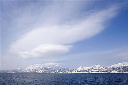 云,知床半岛,北海道,日本