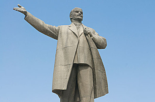 吉尔吉斯斯坦,省,比什凯克,雕塑,列宁