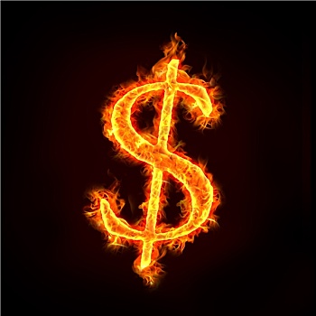 美元符号,火