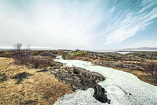 冰岛,风景,多云,天气,国家公园