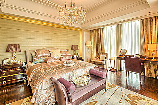 豪华酒店,卧室,高档,家具,现代,风格,装饰