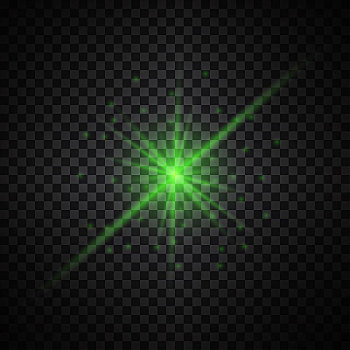 矢量,绿色,发光,亮灯,透明,背景,特效,光线,火花,星星,聚光灯,光亮