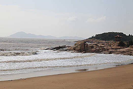 浙江普陀山,绿水青山