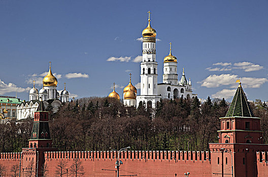 欧洲,俄罗斯,莫斯科,大,克里姆林宫,宫殿,大教堂