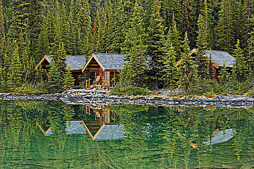 欧哈拉湖,住宿,小屋,幽鹤国家公园,不列颠哥伦比亚省,加拿大