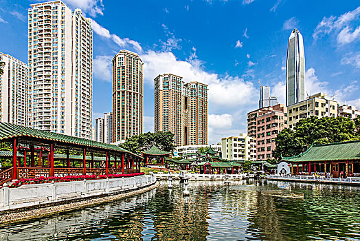 深圳锦绣园和现代城市建筑