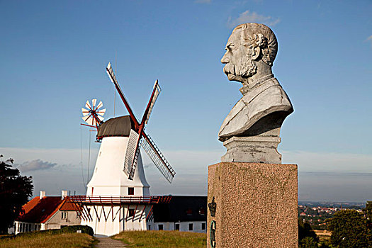风车,博物馆,丹麦,纪念,文化,文化遗产,处理,战场,靠近,欧洲