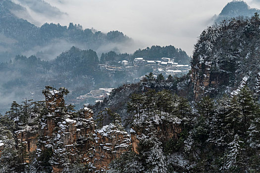 张家界雪景