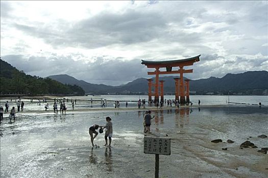 严岛神社,宫岛,广岛,日本