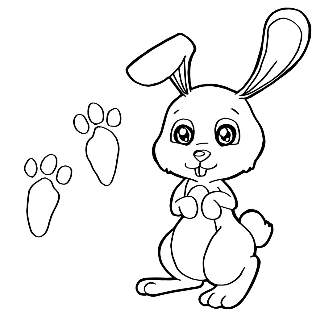 小兔的脚印是什么图案图片