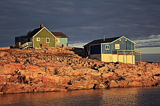 格陵兰,东方,木屋