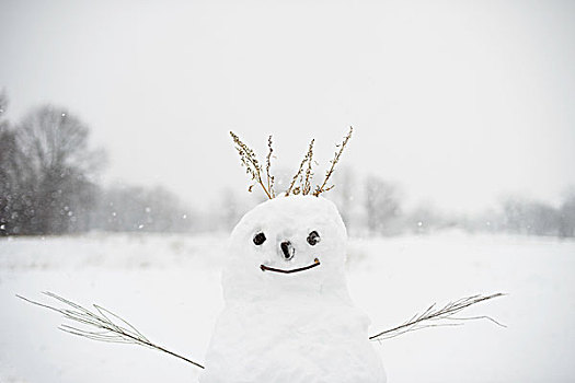 雪人,积雪,地点