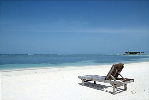 折叠躺椅,海滩