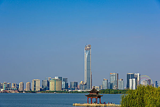 金鸡湖风景