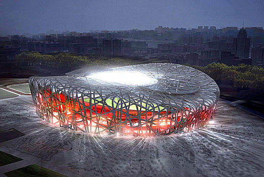 奥运场馆－鸟巢的效果图