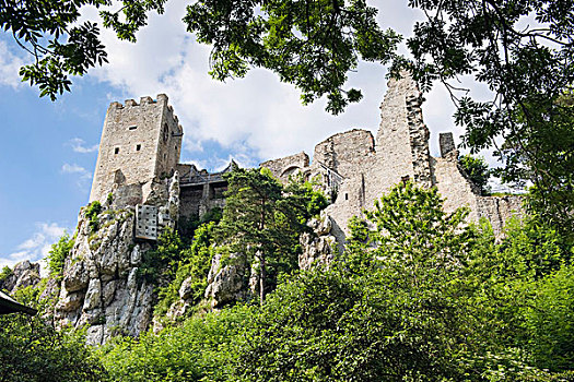 城堡,遗址,巴伐利亚森林国家公园,下巴伐利亚,德国,欧洲