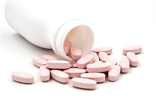 粉色,药丸,药瓶,白色背景,背景
